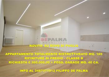 APPARTAMENTO RISTRUTTURATO MQ. 165 CON ASCENSORE + GARAGE 
